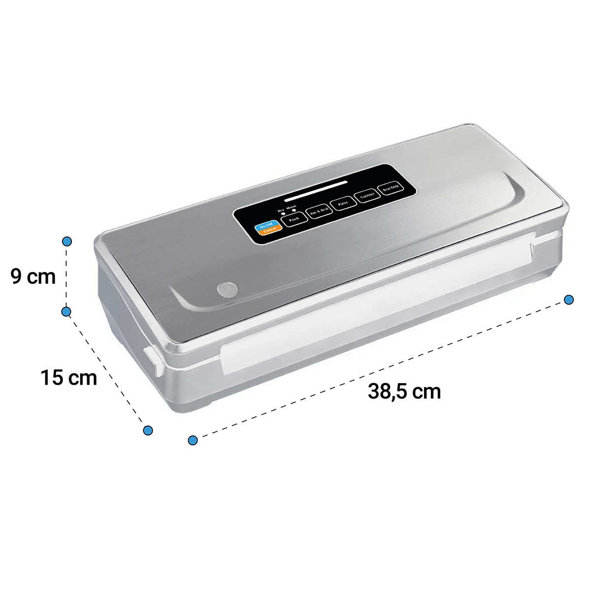 SELLADORA VACIO INALÁMBRICA SV200 + 3 ROLLOS 28X5M2