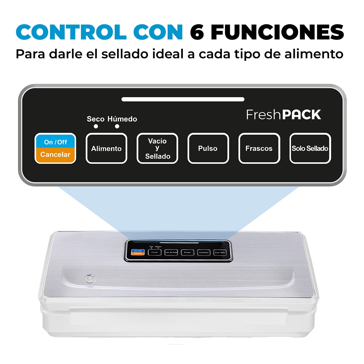 SELLADORA VACIO INALÁMBRICA SV200 + 3 ROLLOS 28X5M8