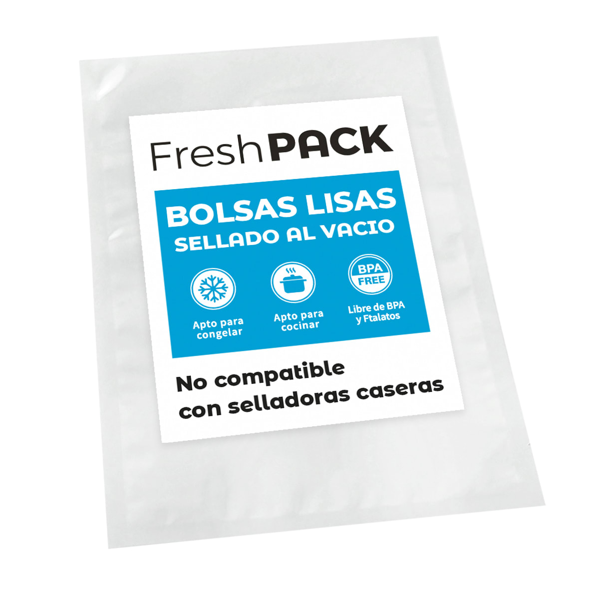 100 Bolsas Sellado Al Vacio Lisas 15x25 Cm De 90 Micras