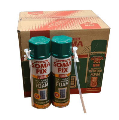 PACK 12 ESPUMA DE POLIURETANO MULTIUSO 500ML S8051