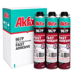 Pack 12 Adhesivo Espuma de Poliuretano 967P Akfix
