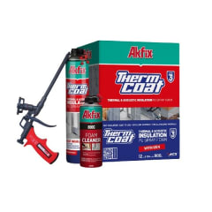 Poliuretano Proyectado Akfix Thermcoat Kit 12un+ Pistola + limpiador