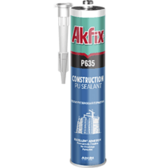 Sellador Poliuretano Construccion Gris Akfix 310 ml