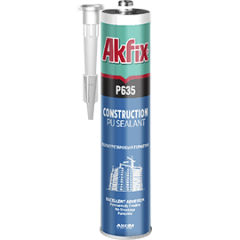 Sellador Poliuretano Construccion Negro Akfix 310 ml