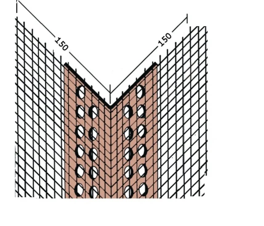 Esquinero PVC para EIFS WEBER 2,5 ml3