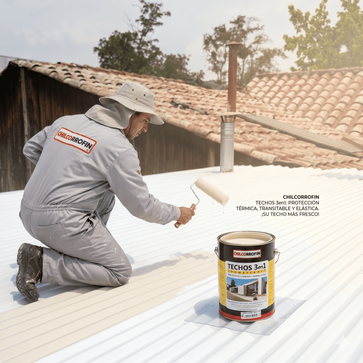 Pintura Térmica Elastomerica Techos Blanco gl - Chilcorrofin2