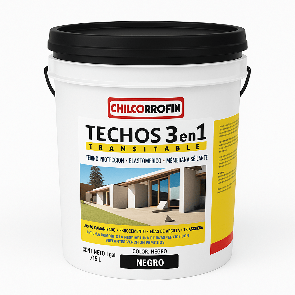 Pintura Térmica Elastomerica Techos 3 en 1 Chilcorrofin3