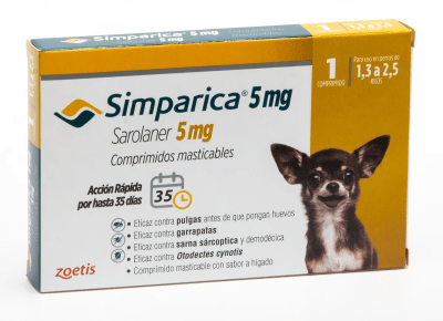 SIMPARICA 1.3 - 2.5KG (1Comprimido)