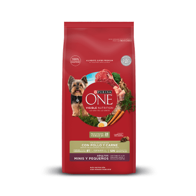 PURINA ONE ADULTO MINIS/PEQUEÑOS POLLO&CARNE (2kg)1