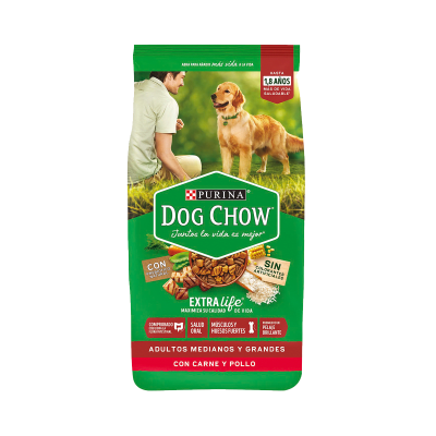 DOGCHOW ADULTO MED/GRND CARNE Y POLLO (18kg - 24kg)