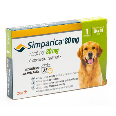 SIMPARICA 20 - 40KG (1Comprimido - 3Comprimidos)