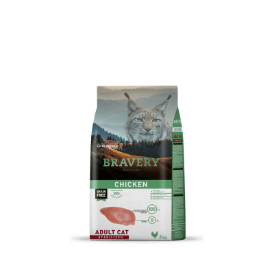 BRAVERY ADULT CAT STERILIZED CHICKEN (2kg - 7kg)