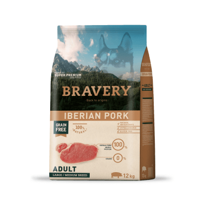 BRAVERY ADULT LARGE/MEDIUM IBERIAN PORK (4kg - 12kg)1