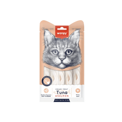WANPY CREAMY TREAT TUNA & SALMON (70gr)1