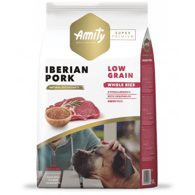 AMITY ADULT ALL BREEDS IBERIAN PORK DOG LOW GRAIN (4kg - 14kg)1