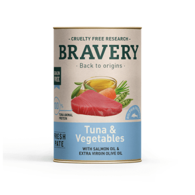 BRAVERY LATA PERRO TUNA & VEGETABLES (290gr)