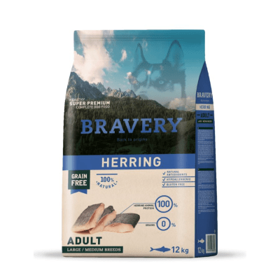 BRAVERY ADULT LARGE/MEDIUM HERRING (12kg)