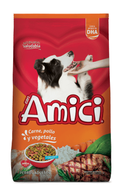 AMICI ADULTO CARNE, POLLO Y VEGETALES (20+2kg)