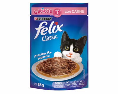 FELIX SACHET GATITOS CARNE (85g)