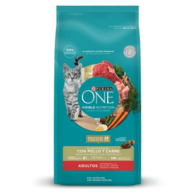 PURINA ONE GATO ADULTO POLLO/CARNE (2kg)1