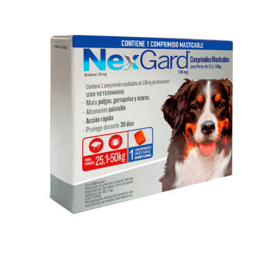 NEXGARD PERRO 25.1 - 50KG (1Comprimido - 3Comprimidos)1