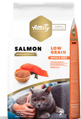 AMITY ADULT CAT SALMON LOW GRAIN (2kg - 7kg)