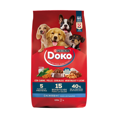 DOKO CACHORRO CARNE, POLLO, CEREALES Y VEGETALES (16kg)
