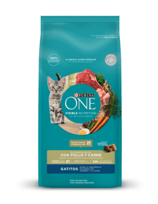 PURINA ONE GATITOS POLLO Y CARNE (2kg)3