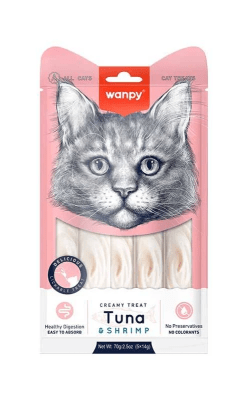 WANPY CREAMY TREAT TUNA & SHRIMP (70gr)