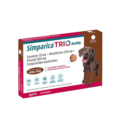 SIMPARICA TRIO 40 - 60KG (1Comprimido)