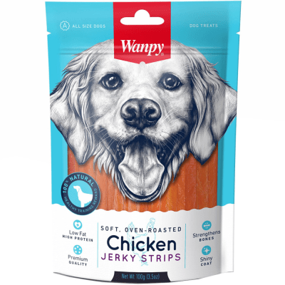 WANPY PERRO CHICKEN JERKY STRIPS