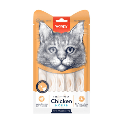 WANPY CREAMY TREAT CHICKEN & CRAB (70gr)