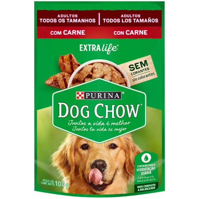 DOGCHOW SACHET ADULTOS TODOS LOS TAMAÑOS CARNE (100gr)1