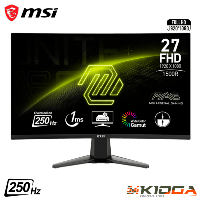MONITOR MSI MAG-27C6X 27'' CURVO VA FHD 1MS 250Hz1