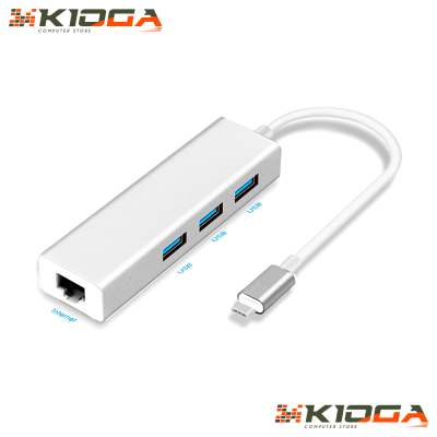 ADAPTADOR TYPE-C A RJ45 + HUB USB3.0