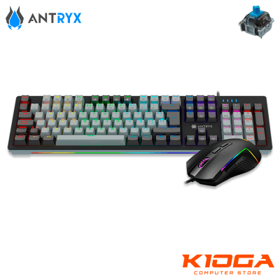 COMBO GAMER ANTRYX GC-5600 PLUS MOUSE + TECLADO MECANICO RGB BLUE SWITCH1