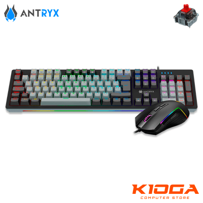 COMBO GAMER ANTRYX GC-5600 PLUS MOUSE + TECLADO MECANICO RGB RED SWITCH1