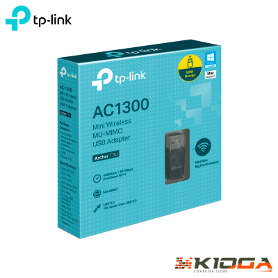 ADAPTADOR USB 3.0 WIRELESS TP-LINK ARCHER T3U AC1300 MU-MIMO DUAL BAND(2.4GHZ + 5GHZ)1