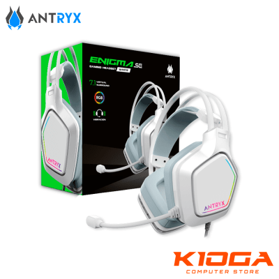 AUDIFONO ANTRYX ENIGMA SE WHITE 7.1 VIRTUAL RGB USB