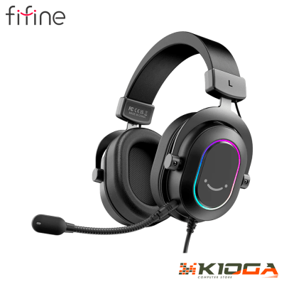AUDIFONO FIFINE AMPLIGAME H6 BLACK RGB SONIDO 7.1 PC/MAC/PS4