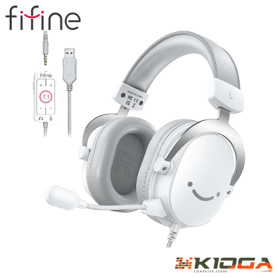 AUDIFONO FIFINE AMPLIGAME H9 WHITE SONIDO 7.1 PC/CONSOLA