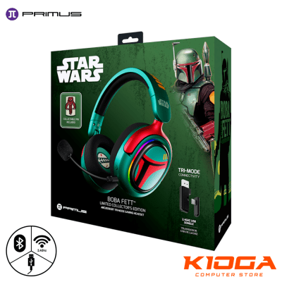 AUDIFONO GAMER INALAMBRICO PRIMUS ARCUS 380BT BOBA FETT ED LIMITADA RGB 76H TRIMODO1