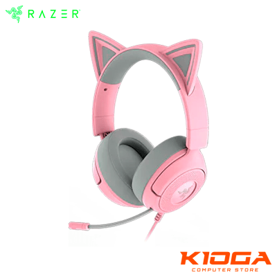 AUDIFONO RAZER KRAKEN KITTY V3 X 3.5MM 7.1 SURROUND QUARTZ
