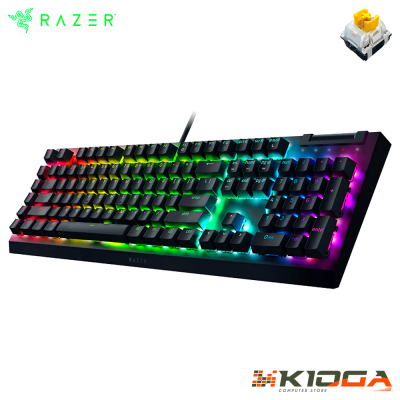 TECLADO RAZER BLACKWIDOW V4 X CHROMA BLACK YELLOW SWITCH