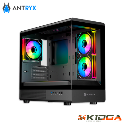 CASE ANTRYX FX 630M BLACK INFINITY ARGB, FAN X3, USB 3.0 + USB 2.01