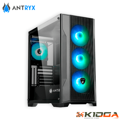 CASE ANTRYX FX 710 BLACK ARGB, FAN X4, USB TYPE-C