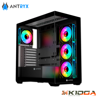 CASE ANTRYX FX 750 BLACK ARGB, FAN X4, USB TYPE-C
