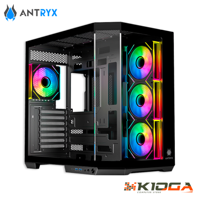 CASE ANTRYX FX 800 BLACK INFINITY ARGB, FAN X4, USB TYPE-C1
