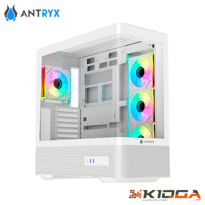 CASE ANTRYX FX 830 WHITE INFINITY ARGB, FAN X4, USB TYPE-C