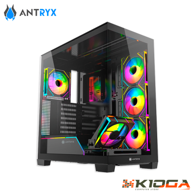 CASE ANTRYX FX 850 PRO BLACK INFINITY ARGB, FAN X5, USB TYPE-C